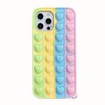 thumbnail image 1 of Fidget Toys Phone Case, Pop It Phone Case,Silicone Soft Protective Case,Pressure & Anxiety Relief Sensory Gadget Mobile Phone Protective Shell（iPhone 11Pro） Blue, 1 of 7