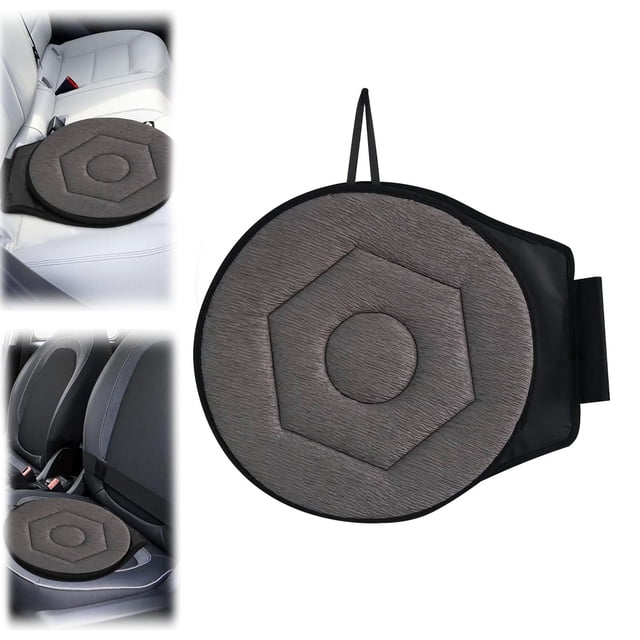 Cushion Seat Solution for Car | 360° Swivel Rotating Car Seat Cushion for Elderly | Non Supportive 360 Rotation for Comfortable Driving