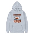 thumbnail image 1 of MIASHUI Sweat à Capuche Garçons Filles Enfants Rugby Imprimés Lettres Manches Longues Hauts Chauds, Gris, 1-2 Ans, 1 of 4