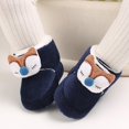 thumbnail image 2 of Ketyyh-chn99 Baby Girls Boys House Shoes Baby Slippers Baby Girls Boys Cotton Booties Winter Warm Fleece Slippers Toddler Non Slip Ankle Boots House Socks Shoes for 6-12 Months,Blue, 2 of 5