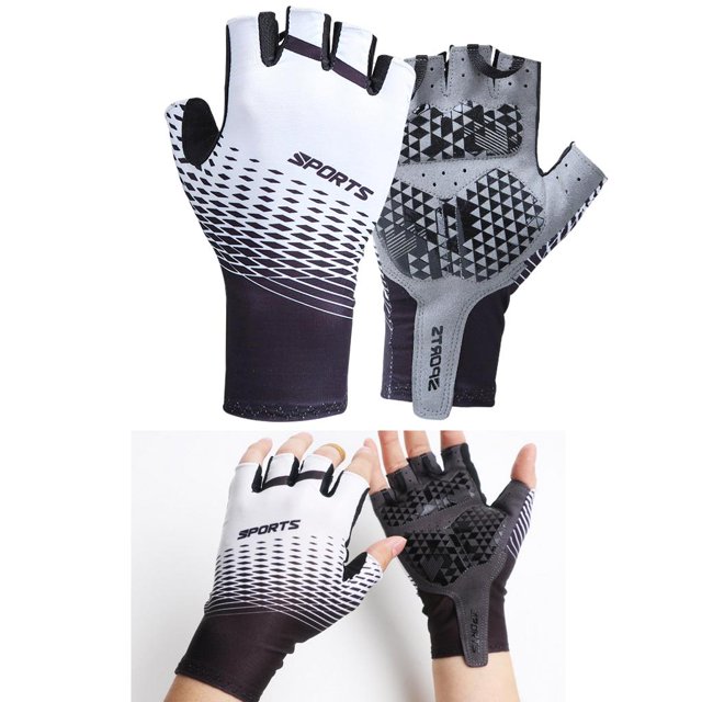 Vélo Sweat Fingerless Anti Absorption des Chocs Respirant Blanc L