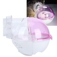 thumbnail image 4 of Lovely Hamster Running Exercise Wheel Toy, Clear Plastic, Easy To Clean, Odor , Litter Scatter Cover Ideal For Small Pets, 4 of 8