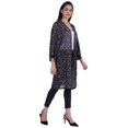 thumbnail image 3 of Moomaya Long Sheer Shrug Printed Open Front Beach Coverup Summer Cardigan, 3 of 8