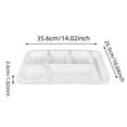 thumbnail image 3 of Commercial Grade Fast Food Trays Imitation Porcelain Compartment Plates For School And Institutional Cafeterias Durable Tableware, 3 of 4