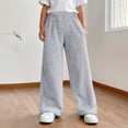 thumbnail image 2 of Girls Slim Velvet Pants - Winter Warmth with Elastic Waist and Side Pockets, 2 of 8