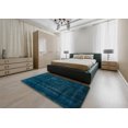 thumbnail image 4 of Ahgly Company Indoor Rectangle Abstract Teal Green Persian Area Rugs, 3' x 5', 4 of 6