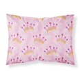 thumbnail image 1 of Watercolor Princess Crown on Pink Fabric Standard Pillowcase, 1 of 1