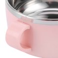 thumbnail image 4 of Children Bowl, Baby Bowl, Kitchen Utensils Rice Feeding Bowl With Lid Double-Layer Heat Insulation For Home Pink,Yellow, 4 of 8