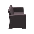 thumbnail image 4 of Compamia Monaco Outdoor Loveseat in Brown with Cushion, 4 of 7