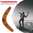 thumbnail image 3 of Jouets de Jeu Extérieurs en Bois, Disque Volant Boomerang en Forme de V à Lancer et Attraper, 3 of 8
