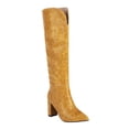 thumbnail image 2 of Bottes Mode Grande Taille Femmes Bottes à Tige Longue à Imprimé Serpent Chaussures à Talons Bas Pointues Bottes Bottes Cavalières, 2 of 9