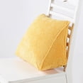 thumbnail image 2 of Corduroy Triangle Cushion Lumbar Support Can Be Removed And Washed To The Waist Plain Lumbar Pillow Car Back Pillow Lumbar Cushion Cushion Couch Pillows Big Floral Satin Pillowcase Decorate Pillows to, 2 of 4