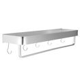 thumbnail image 3 of Shower Storage Shelf, Space-Saving  Edges Strong And Durable Kitchen Bathroom Shelf, For Kitchens Bathrooms 50cm Commodity Shelf With Hooks, 3 of 8