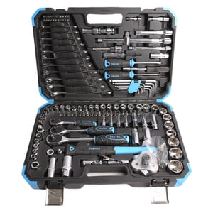 Fixtec 3/8-inch Drive Ratchet and Socket Mechanics Tool Set (132-Pieces)
