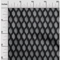 thumbnail image 1 of oneOone Cotton Silk Black Fabric Geometric Line Ikat Craft Projects Decor Fabric Printed By The Yard 42 Inch Wide, 1 of 4