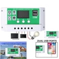 thumbnail image 5 of Labymos Contrôleur Solaire 40A 12/24V PWM Contrôleur de Panneau Solaire Régulateur Intelligent avec Double Port USB Réglage de la Minuterie d'Affichage LCD, 5 of 5