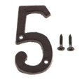 thumbnail image 2 of Abbracc 0-9 In House Numbers Hotel Home Door Metal Plating Number Digits Signage Address Number 5, 2 of 9