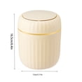thumbnail image 3 of Save Big! Push-type Desktop Trash Can, Small Office Trash Bin with Lid, Coffee Table Waste Bin, Study Room Living Room Trash Can, Desk Organizer Waste Container, 3 of 6
