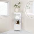 thumbnail image 1 of Era Spazio Bath Storage Tower Organizer, White, 1 of 7