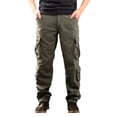 thumbnail image 2 of TIMIFIS Pantalon de Randonnée pour Hommes, Pantalon Cargo Tactique Épais et Chaud Doublé en Molleton avec Matière Extensible et Multiples Poches pour le Travail Extérieur en Hiver, 2 of 8