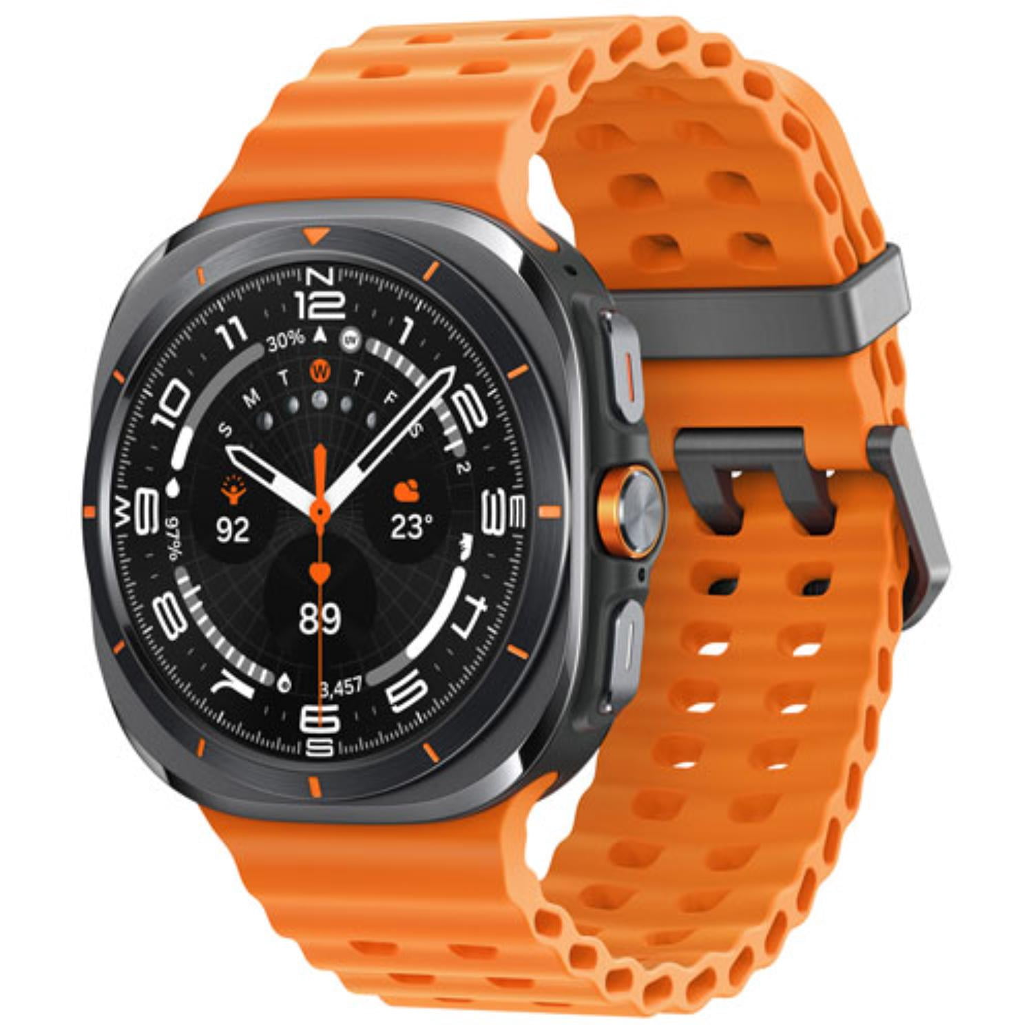 Refurbished Samsung SM-L705FZA1XAC Galaxy Ultra 47mm Smartwatch with Advanced GPS, AI Running Coach, Physical Readiness Score, Health Monitoring