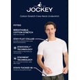 thumbnail image 4 of Jockey T-Shirt de Dessous à Col Ras du Cou Extensible en Coton pour Homme - Lot de 3, 4 of 9
