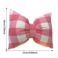 thumbnail image 2 of TIELUTT Handmade Striped Bow Pillow Bow Pillow Washable Car Neck Pillow Sofa Satin Pillowcase Standard Size Satin Pillows for Hair and Skin Silk Pillowcase Travel Size Stretchy Pillowcase Silk Pillow, 2 of 5