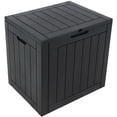 thumbnail image 1 of Sunnydaze Lockable Outdoor Small Deck Box with Storage and Side Handles - 32-Gal. - Phantom Gray, 1 of 10