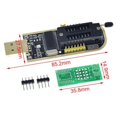 thumbnail image 3 of Rooha Programmateur Eeprom pour Programmation Eeprom Sauvegarde Efface Programmation Matériau en Métal,Ch341 + Sop8, 3 of 9
