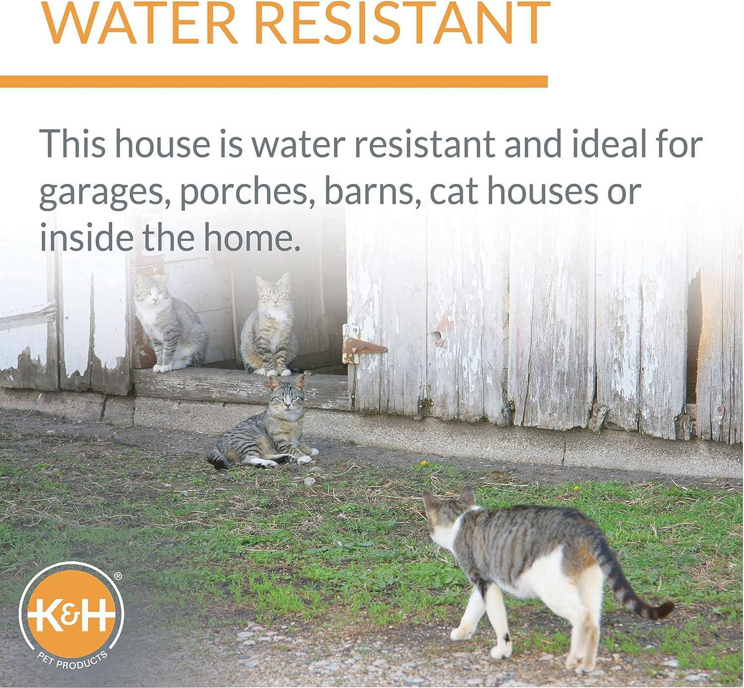K&H Outdoor Heated Kitty Red House For cats