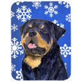 thumbnail image 1 of Carolines Treasures SS4662LCB Rottweiler Hiver Flocons de Neige Vacances- Planche à Découper en Verre - Grande, 1 of 1