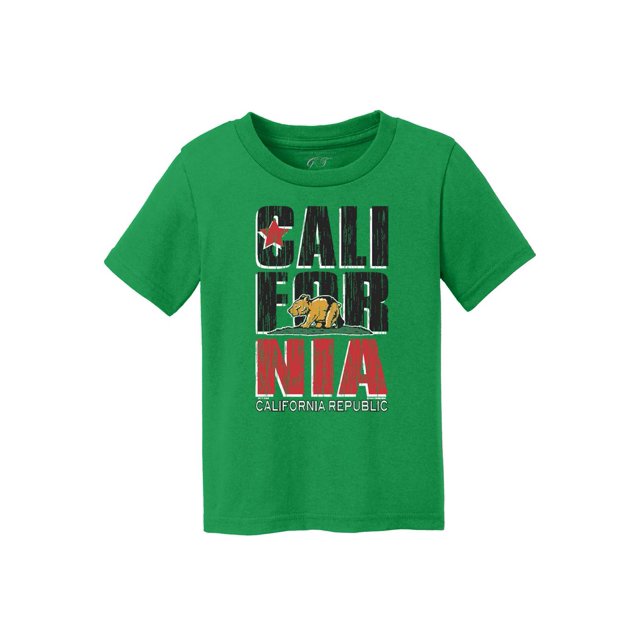 Kids California Republic Bear Cub Short-Sleeve T-Shirt - Kelly Green - M