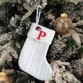 thumbnail image 3 of Decorative Knitted Christmas Socks Bag for Kids with Embroidery Letters Candy Themed Holiday Stocking, 3 of 3