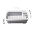 thumbnail image 3 of ITY International - Collapsible Dish Rack, 14.5" x 12.25" x 5", Gray, 3 of 6