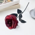 thumbnail image 2 of Dvruxg Artificial Flowers Roses, Fake Silk Flower Long Stem Artificial Rose for Halloween Home Wedding Party Decorations(Red), 2 of 5