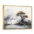 thumbnail image 2 of Designart Trees Oversized framed wall art decor, Tree Gold framed wall art, Grey Tree Ink euphony , Grey Traditional Gold framed wall art, 32x16 inches Gold Frame, 2 of 5