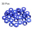 thumbnail image 3 of Unique Bargains Lot de 30 Rondelles à Encastrer M4 en Alliage d'Aluminium Anodisé pour Finition, Bleu, 3 of 4