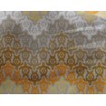 thumbnail image 4 of oneOone Georgette Viscose Dark Mustard Fabric Turtle Block Sewing Craft Projects Fabric Prints By Yard 42 Inch Wide, 4 of 4