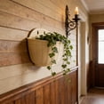 thumbnail image 4 of SouMaox Wall Mounted Flower Pot, Rattan Texture Semi Circular Design, Lightweight Hanging Basin, Vertical Gardening for Indoor Outdoor Decor, 4 of 8