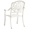 thumbnail image 2 of vidaXL 5 Piece Bistro Set Cast Aluminium White, 2 of 5