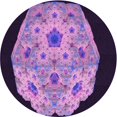 thumbnail image 1 of Ahgly Company Tapis d'Intérieur Lavables en Machine, Carré Transitionnel Orchidée Violet, Carré de 3', 1 of 7