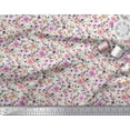 thumbnail image 3 of Soimoi Polyester Crepe Fabric Leaves & Floral Artistic Print Sewing Fabric Yard 52 Inch Wide, 3 of 4