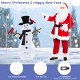 thumbnail image 3 of Costway 4.2 FT Pre-Lit Snowman & Redbirds Christmas Decoration with LED Lights Holiday, 3 of 10