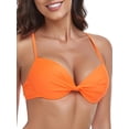 thumbnail image 2 of RELLECIGA Women's Push Up Bikini Top Twist Front Underwire Bathing Suit, 2 of 6