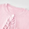 thumbnail image 4 of SROBPTY Cardigans d'Automne pour Filles, Cardigan Tricoté Uni à Col Rond à Manches Longues pour Enfants, Veste en Laine Décontractée Rose 5 Ans, 4 of 4