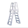 thumbnail image 1 of Vinyl Works Canada SLAW Slide Lock A Frame Above Ground Pool Ladder, White, 1 of 6