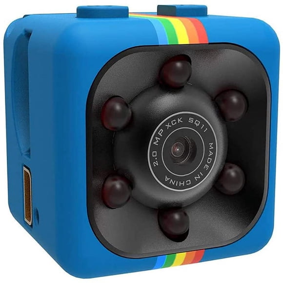 Mini Spy Hidden Camera Full HD 1080P Mini Car Hidden DV DVR Camera Spy Dash Cam IR Night Vision (Blue)
