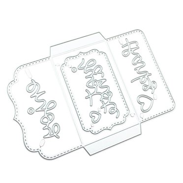 SDNall Matrices de Découpe en Métal pour Outils de Fabrication de Cartes, Créez de Mini Enveloppes pour Scrapbooking avec des Gabarits de Gaufrage Élégants en Forme de Cœur et d'Étoile