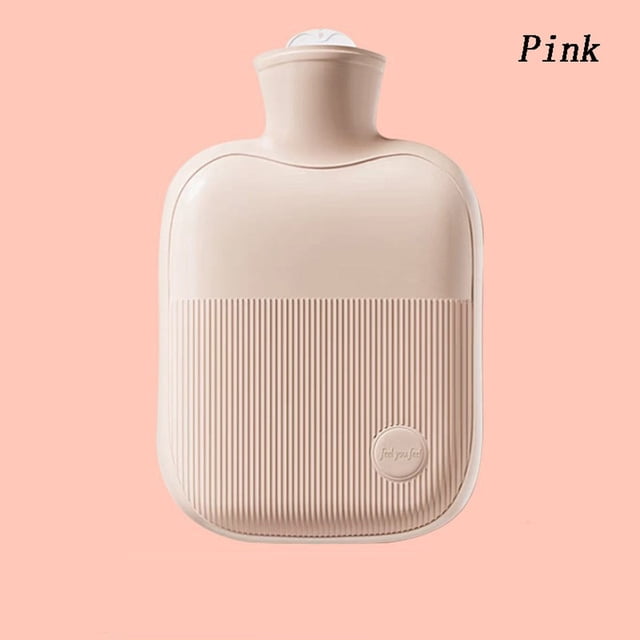 Wuztai Hot Water Bag, 500ml Capacity PVC Hot Water Bottle, Long Lasting Heat Retention Winter Warmth for Body Pain Relief Cold Weather