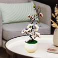 thumbnail image 5 of facefd artificial Plant Potted Arrangement Artificial Potted Flowers for Home Decorations White, 5 of 5